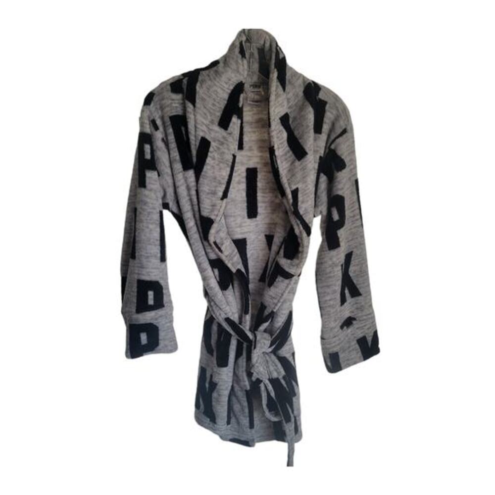 Victoria's Secret Pink Robe‎ Color Grey Size XS/S Soft and comfortable